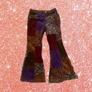 🐝TUNNEL VISION SAPPHIRE PATCHWORK PANTS🐝